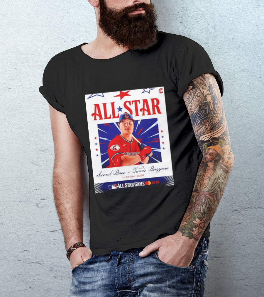 Travis Bazzana 2026 MLB All Star Game Second Base Player Card T-Shirt