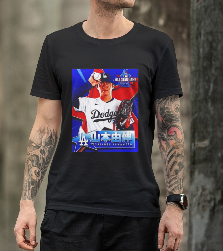 Los Angeles Dodgers Yoshinobu Yamamoto 2026 All Star Game Baseball T-Shirt