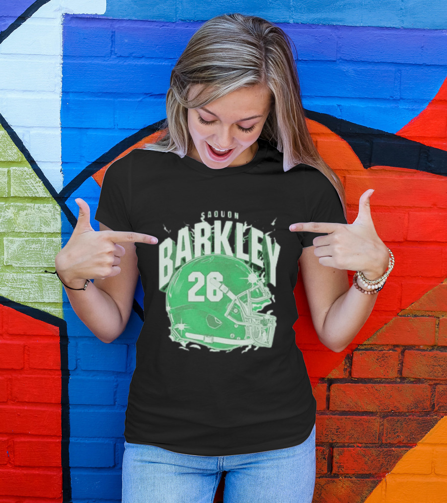 Saquon Barkley 26 Football Helmet T-Shirt