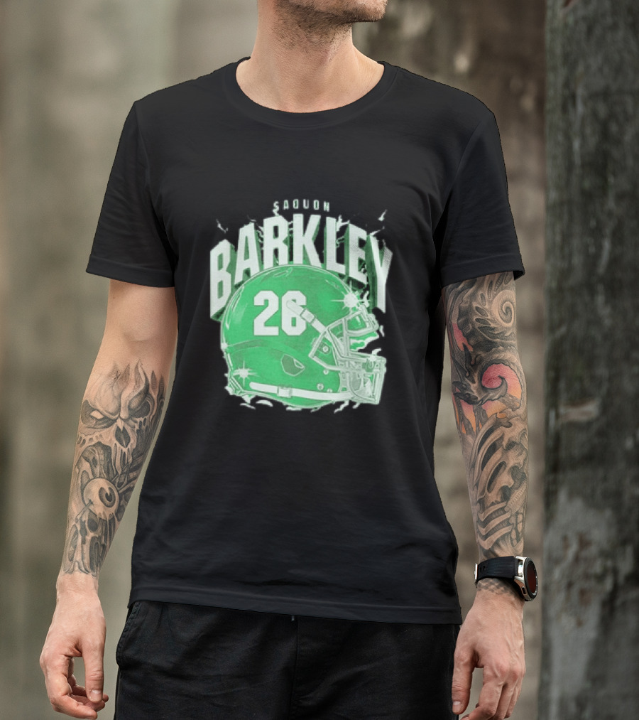 Saquon Barkley 26 Football Helmet T-Shirt