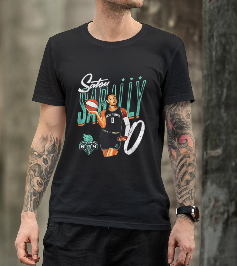 Satou Sabally New York Liberty Basketball 00 WNBA Player T-Shirt