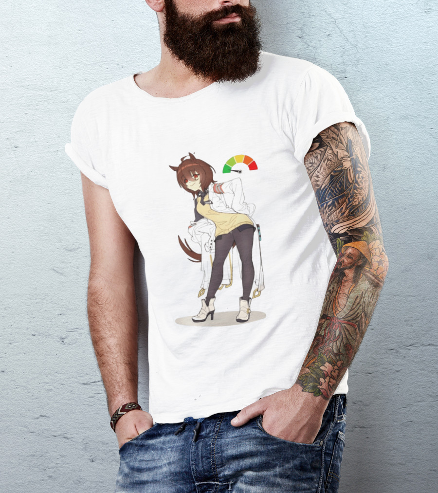 Agnes Tachyon Anime Rainbow Cortisol Gauge Meme T-Shirt
