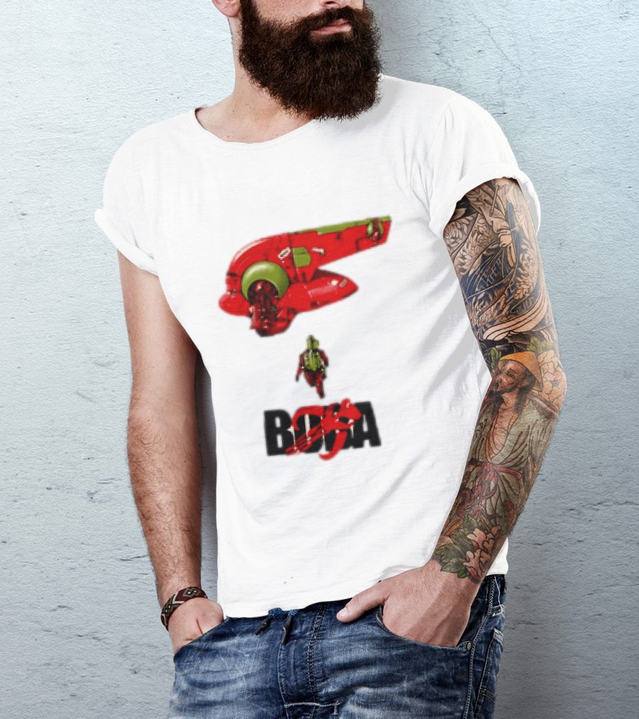 Bobakira Star Wars Boba Fett Mashup Slave I Spaceship And Armor T-Shirt