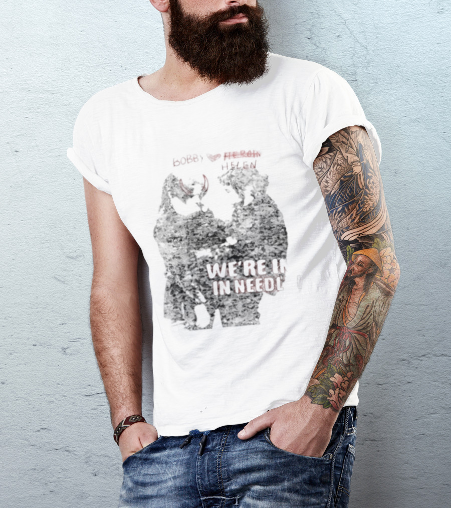 Bobby Helen We're In Love In Needle Park Freddie Frances Bootleg Devil Horns T-Shirt