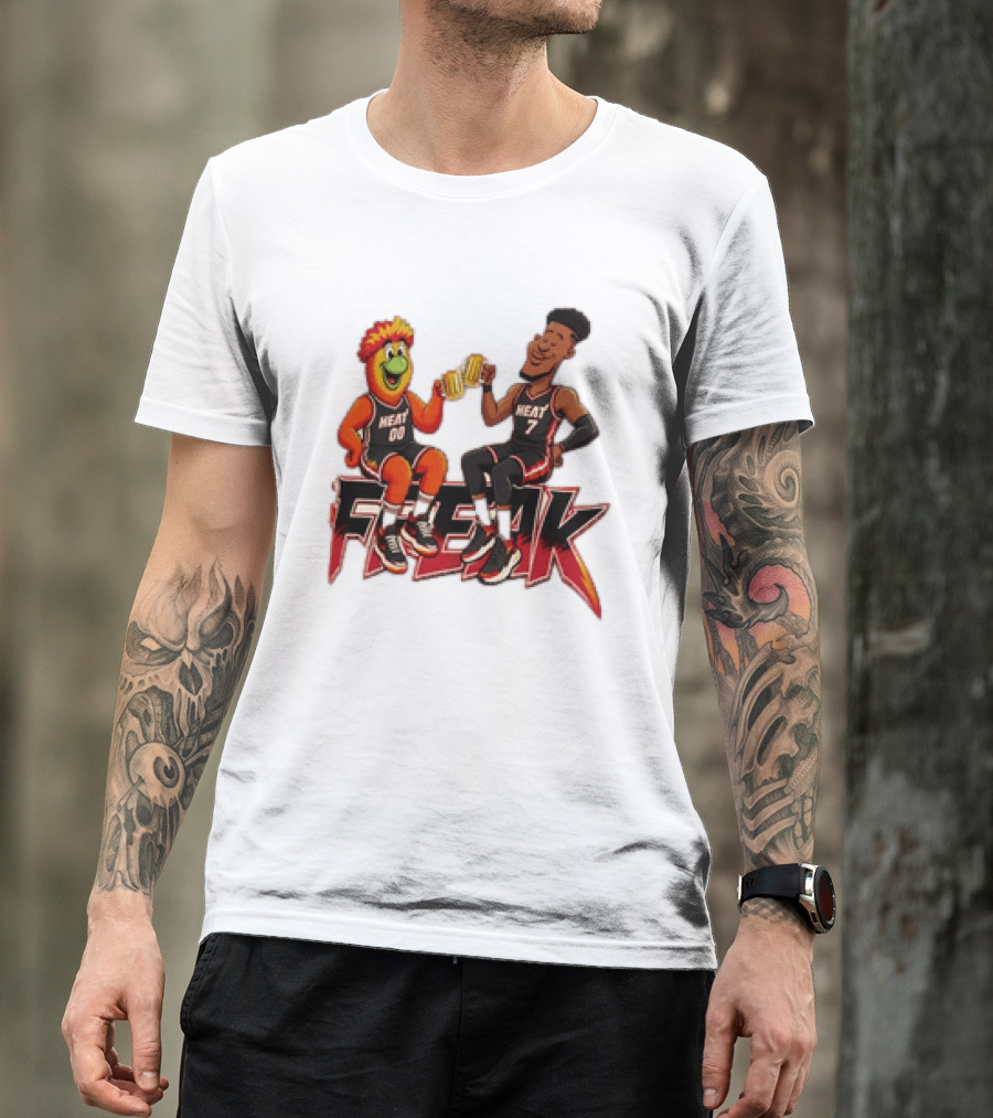 Cheers To The Freak Heat Giannis Burnie Miami T-Shirt