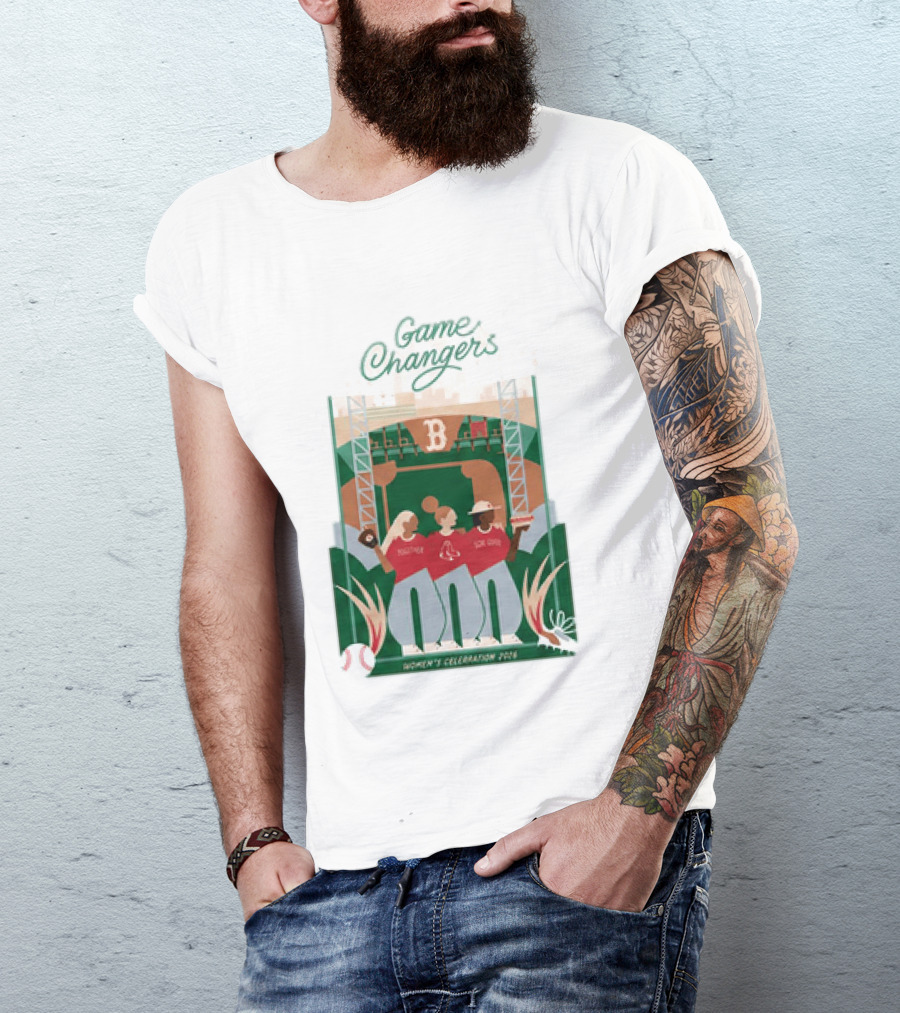 Game Changers Red Sox 2026 Women's Celebration Event Boston Fenway Park T-Shirt