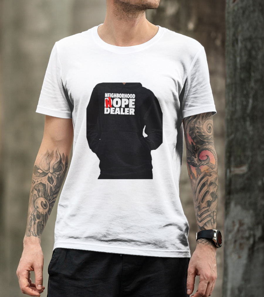 Neighborhood Hope Dealer Bold Red And White T-Shirt