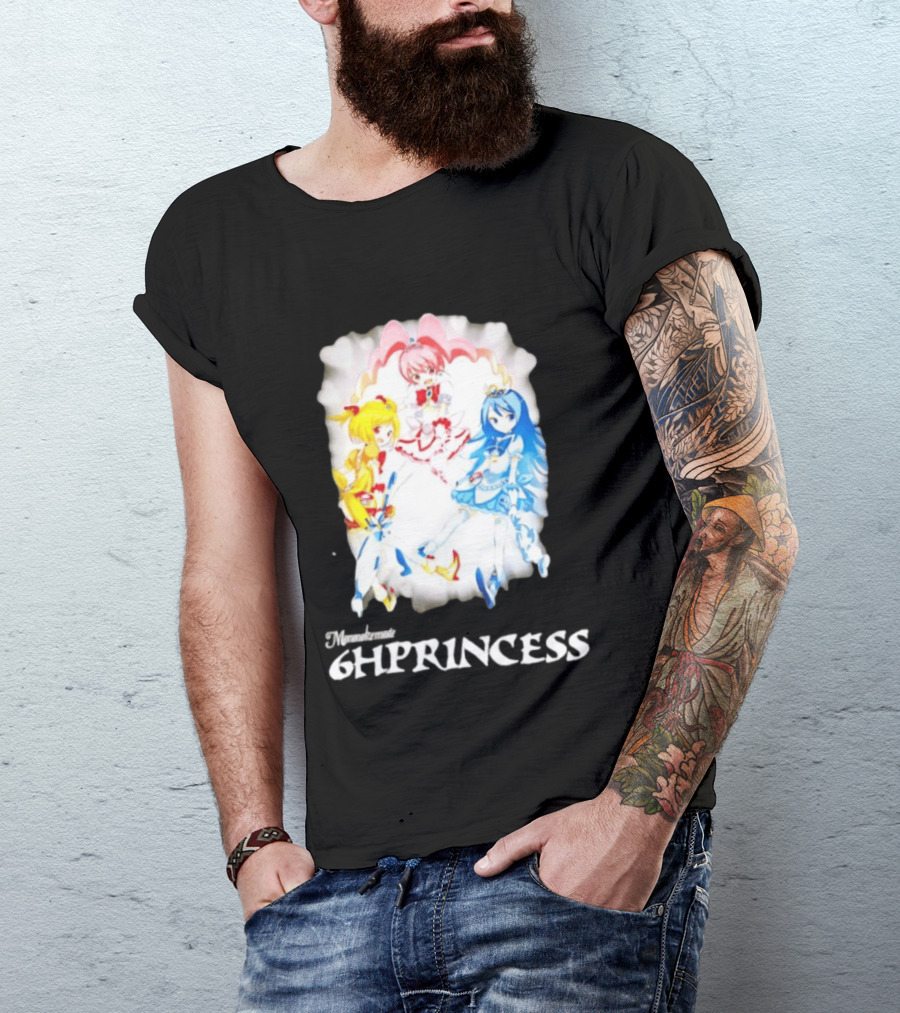 Mononoke 6HPPrincess Anime Characters Colorful Trio T-Shirt