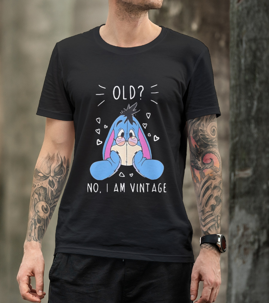 Old No I Am Vintage Disney Eeyore Wearing Glasses T-Shirt