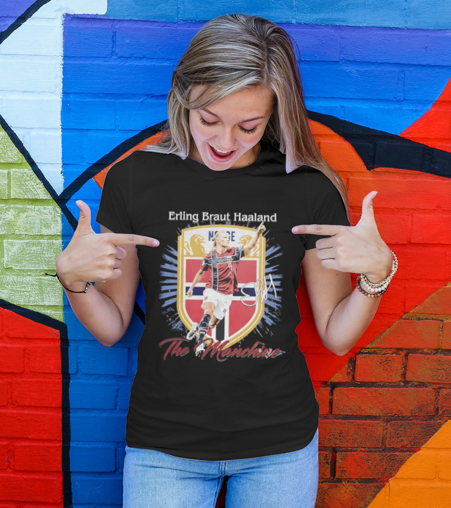 Erling Braut Haaland Norway National Team The Manchine Norway T-Shirt