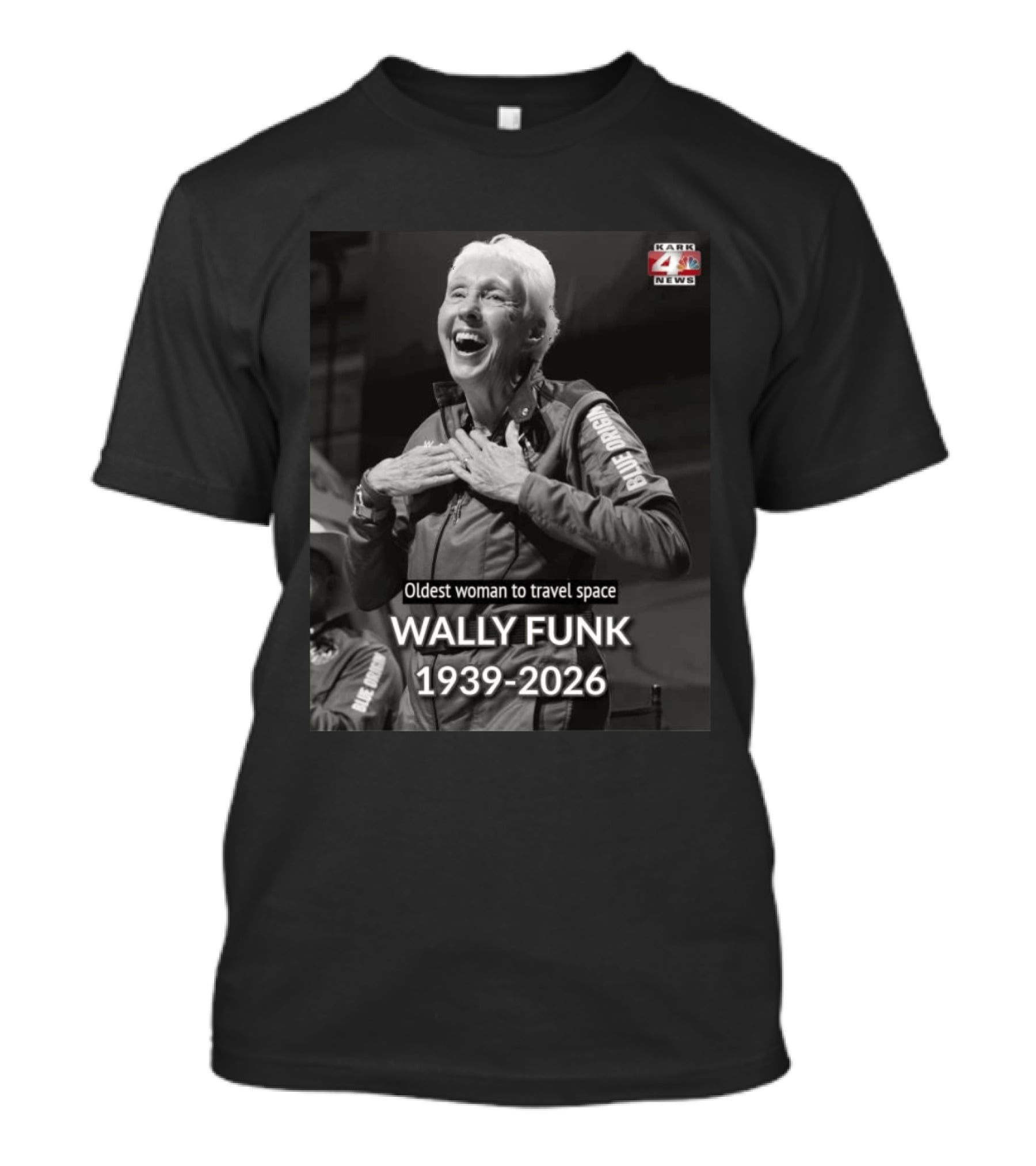 Wally Funk 1939 2026 Oldest Woman To Travel Space Blue Origin T-Shirt
