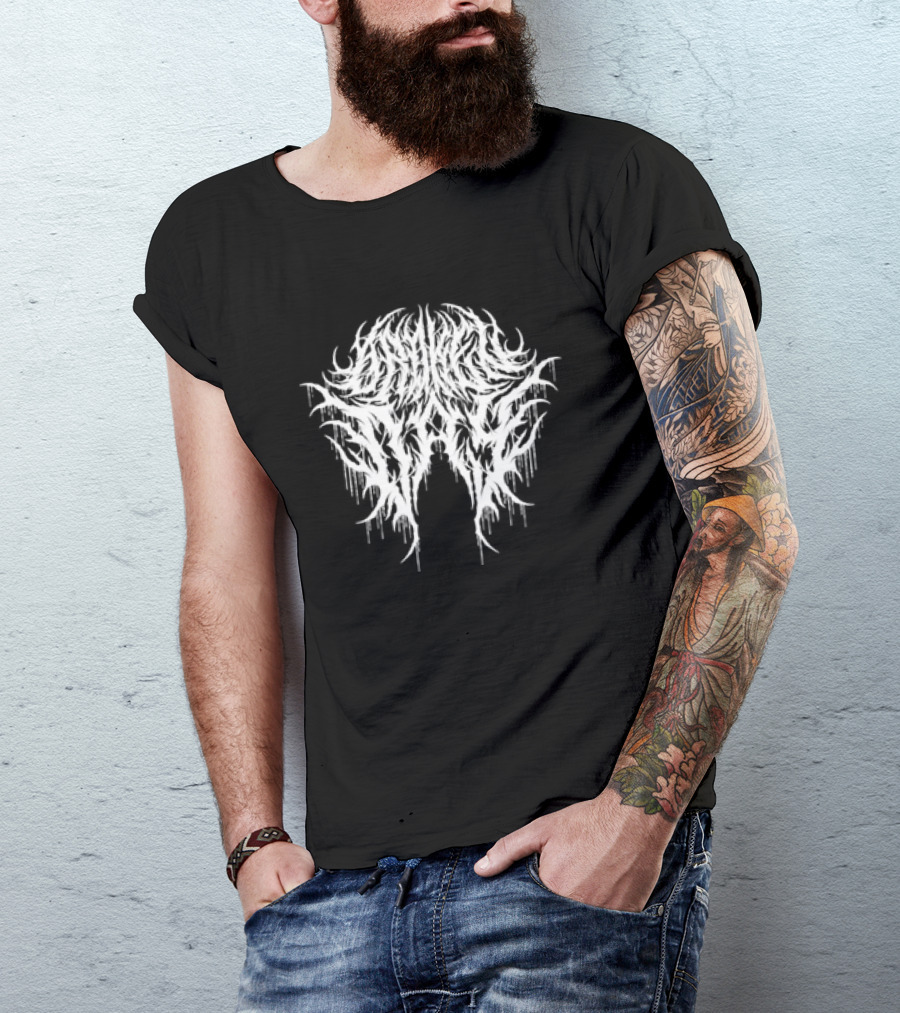 Orphalis Death Metal Band Logo White Grunge T-Shirt