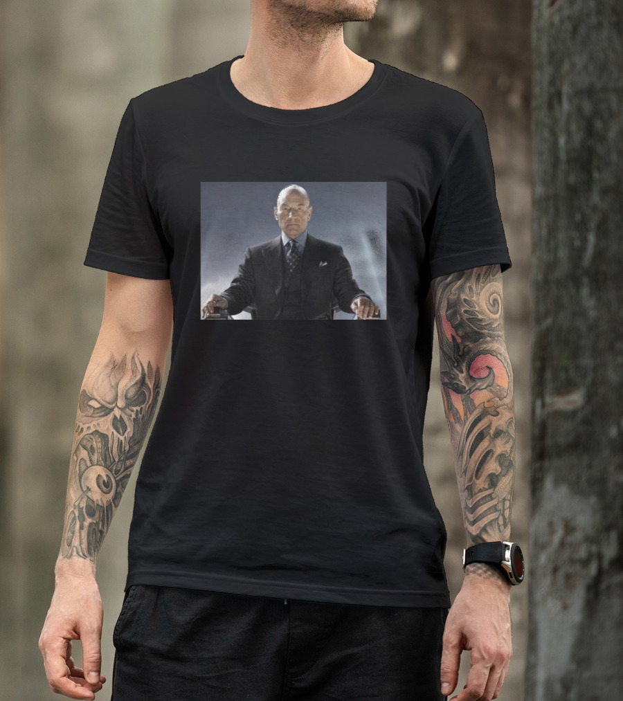 Patrick Stewart Never Retires Iconic Star Role Suit Image T-Shirt