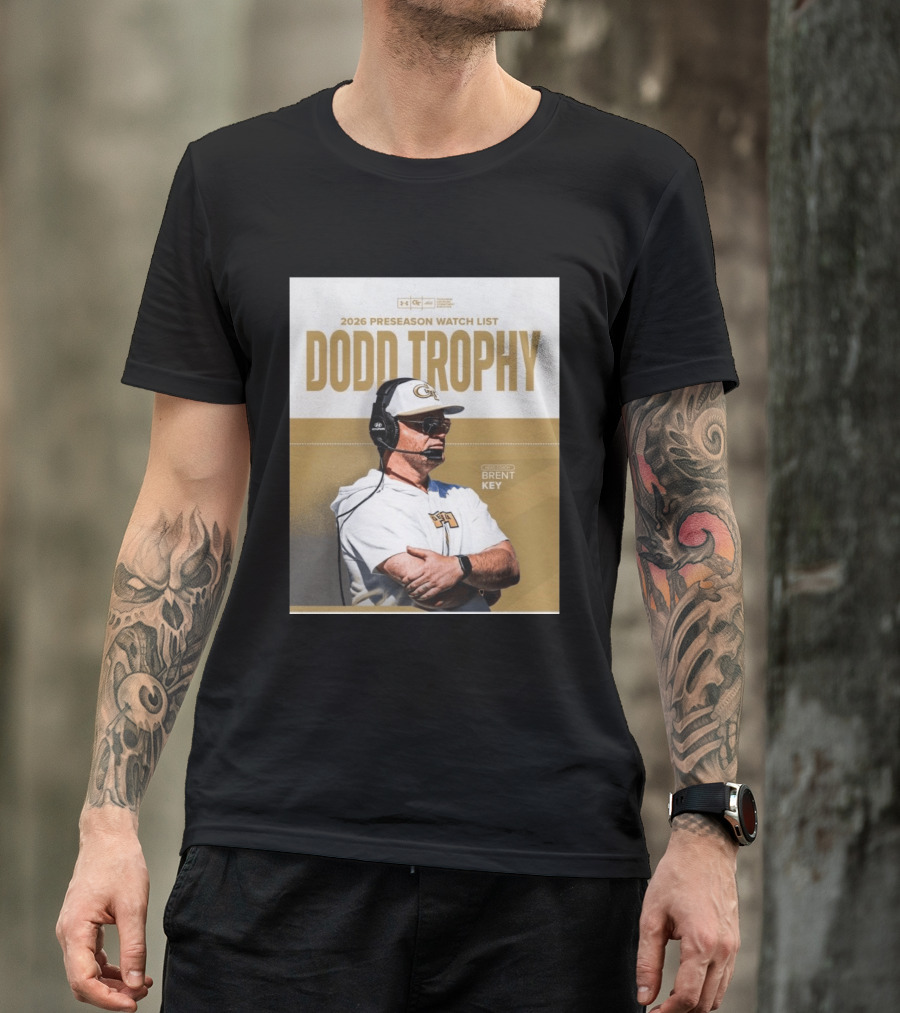 2026 Preseason List Dodd Trophy Head Coach Brent Key T-Shirt