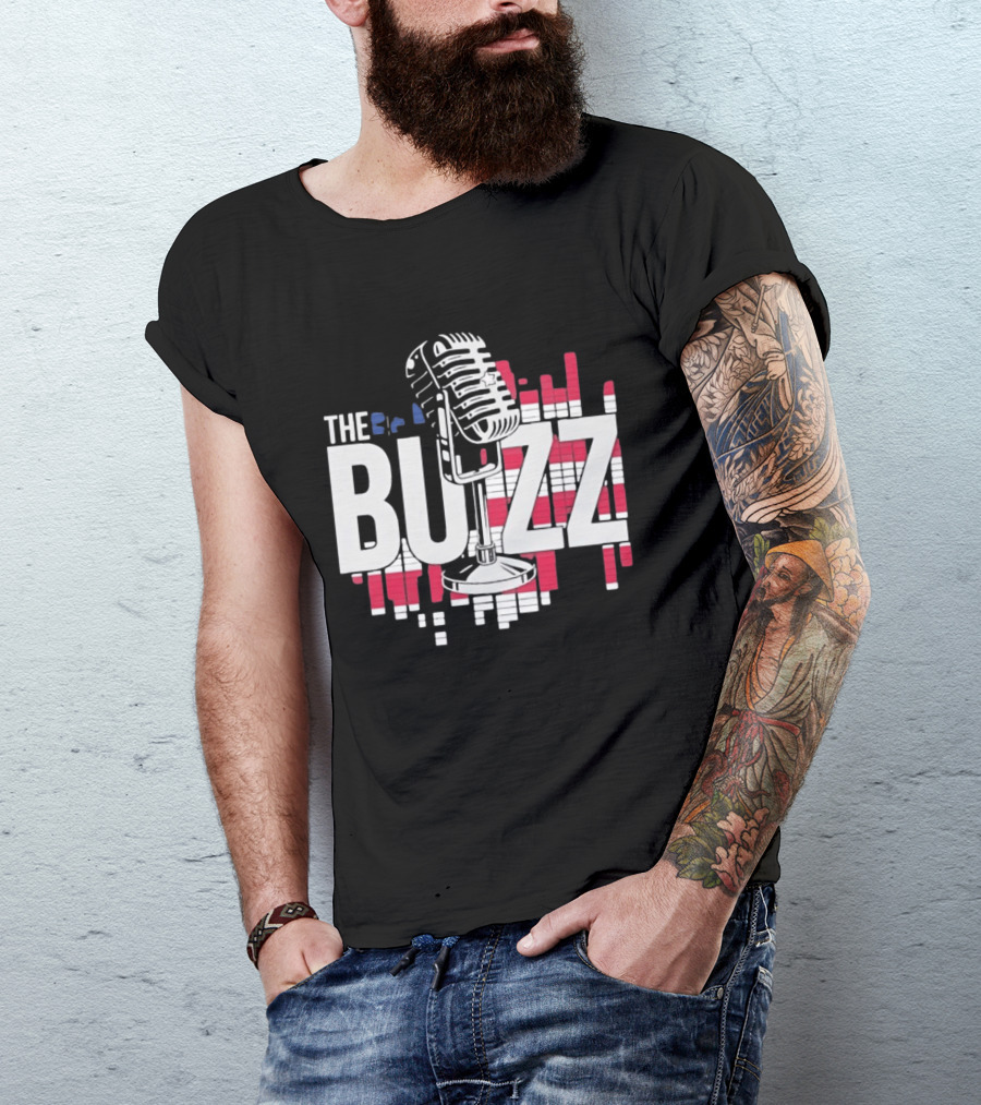 Podcast The Buzz Microphone T-Shirt