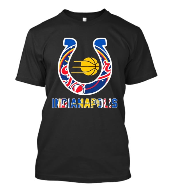 Indianapolis Colts Pacers Racing Hockey Sports Team Mashup T-Shirt