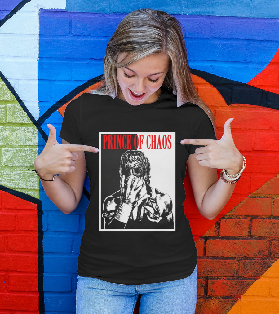 Shado Jr Prince Of Chaos Wrestling Lucha Libre Masked Wrestler T-Shirt