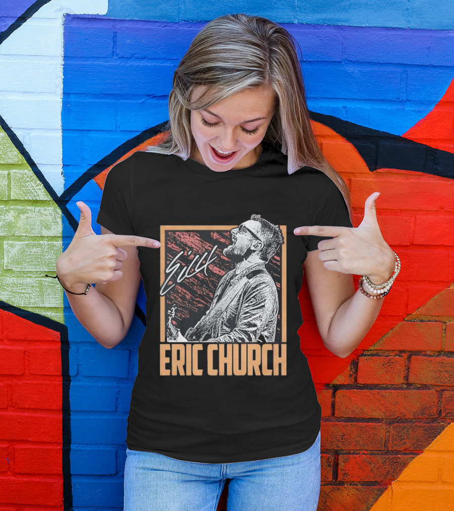 Sick Eric Church Live Singing Performance T-Shirt