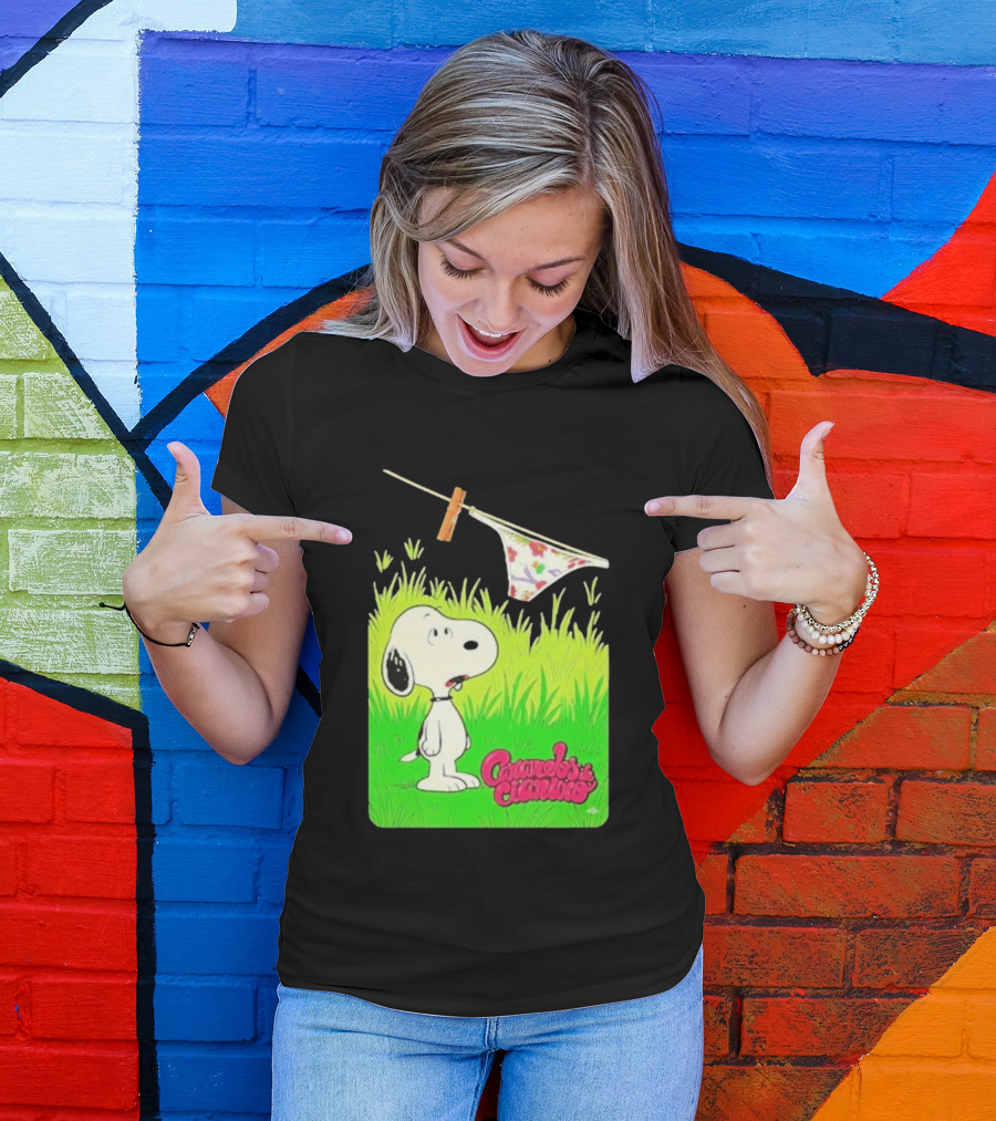 Snoopy Caramelos De Cianuro En Español Classic Cartoon And Rock Band Fusion T-Shirt