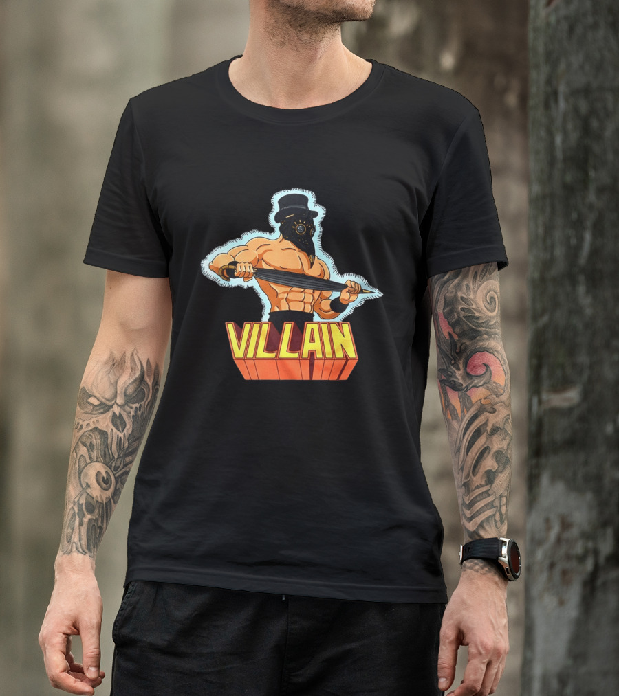Villain Plague Doctor Warrior With Sword T-Shirt