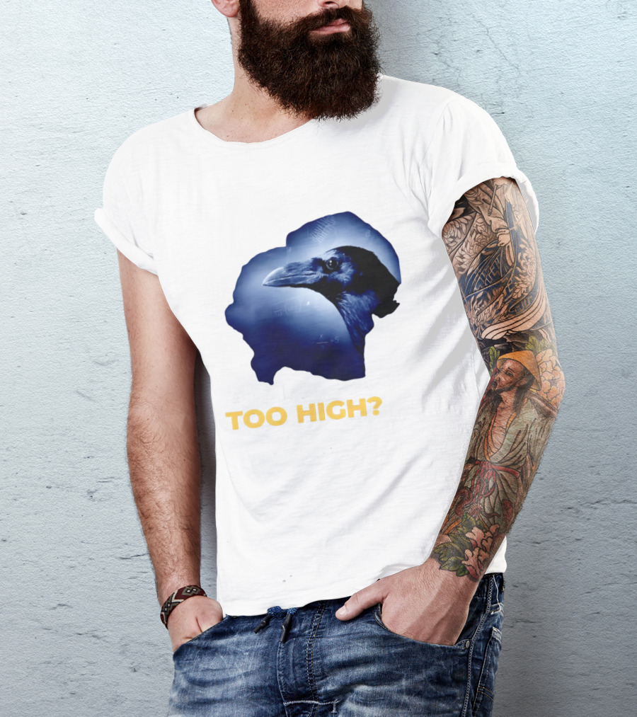 An IQ Too High Raven Sarcasm Meme T-Shirt