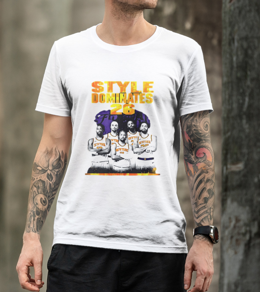New York Knicks Basketball Style Dominates 26 T-Shirt