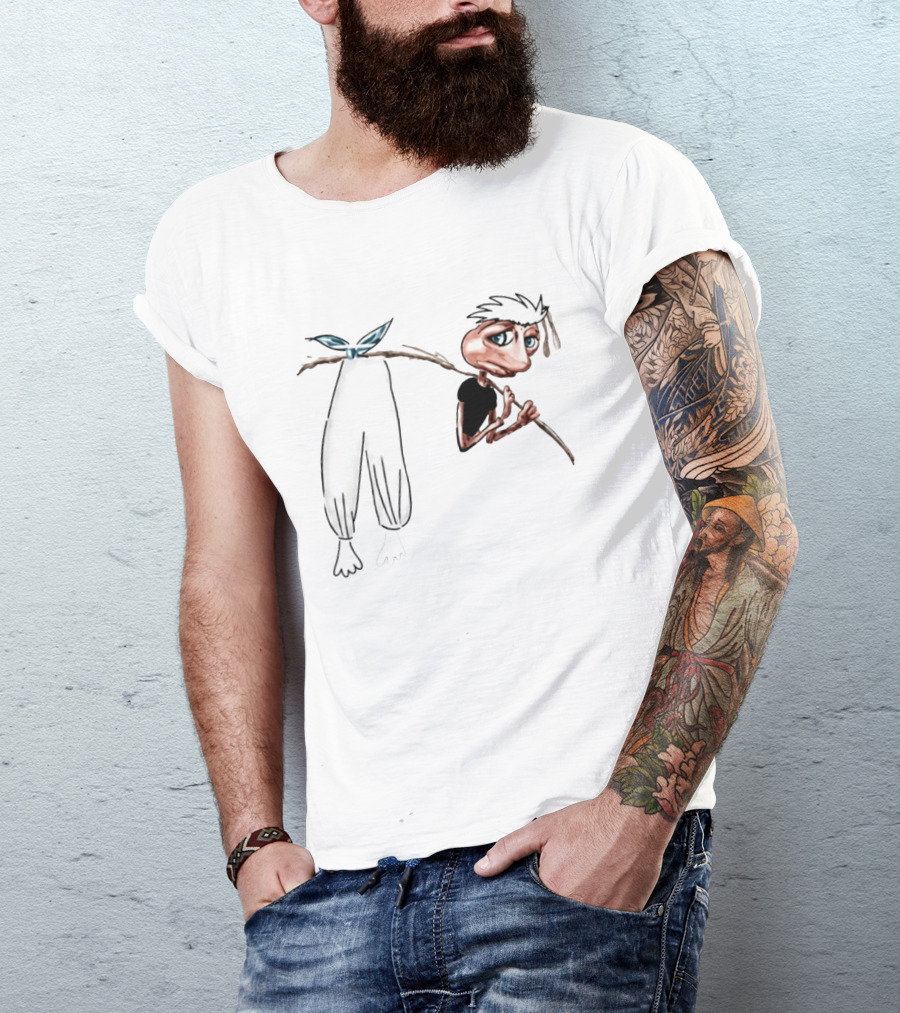 Go Jo Joe Biden Hobo Cartoon Character With Bindle And Pants T-Shirt