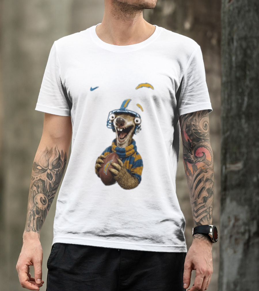 Sid Ice Age Los Angeles Chargers Football Fan Gear T-Shirt