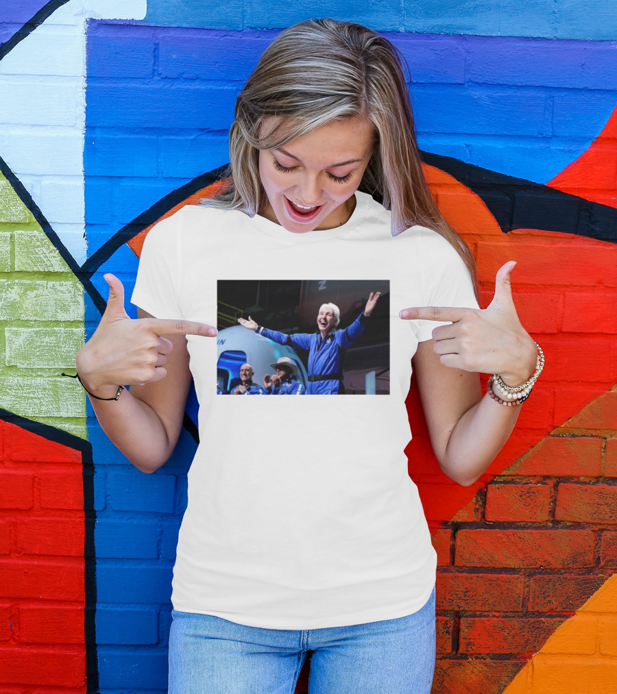 Wally Funk Age Record Space Travel Blue Origin Crew Celebration T-Shirt