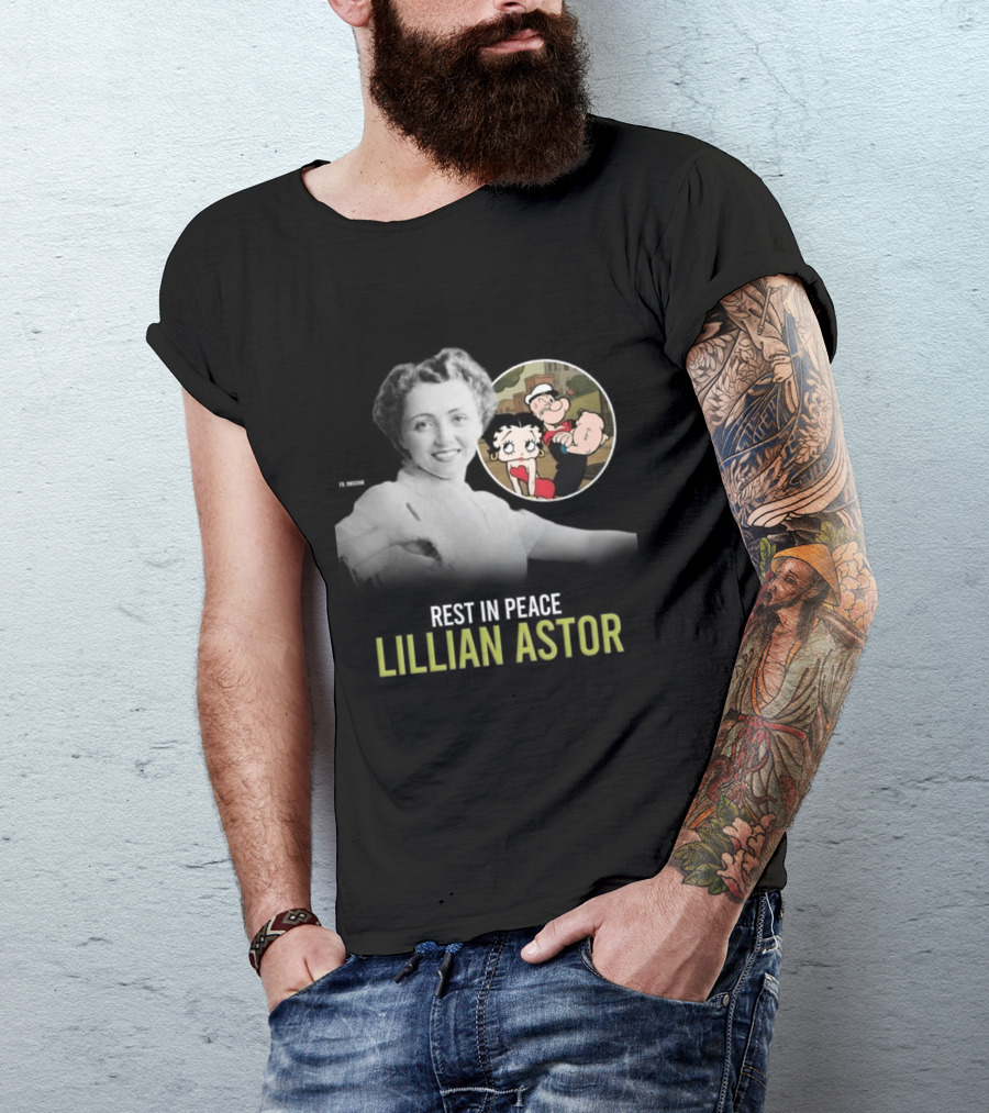 Rest In Peace Lillian Astor Betty Boop Popeye T-Shirt
