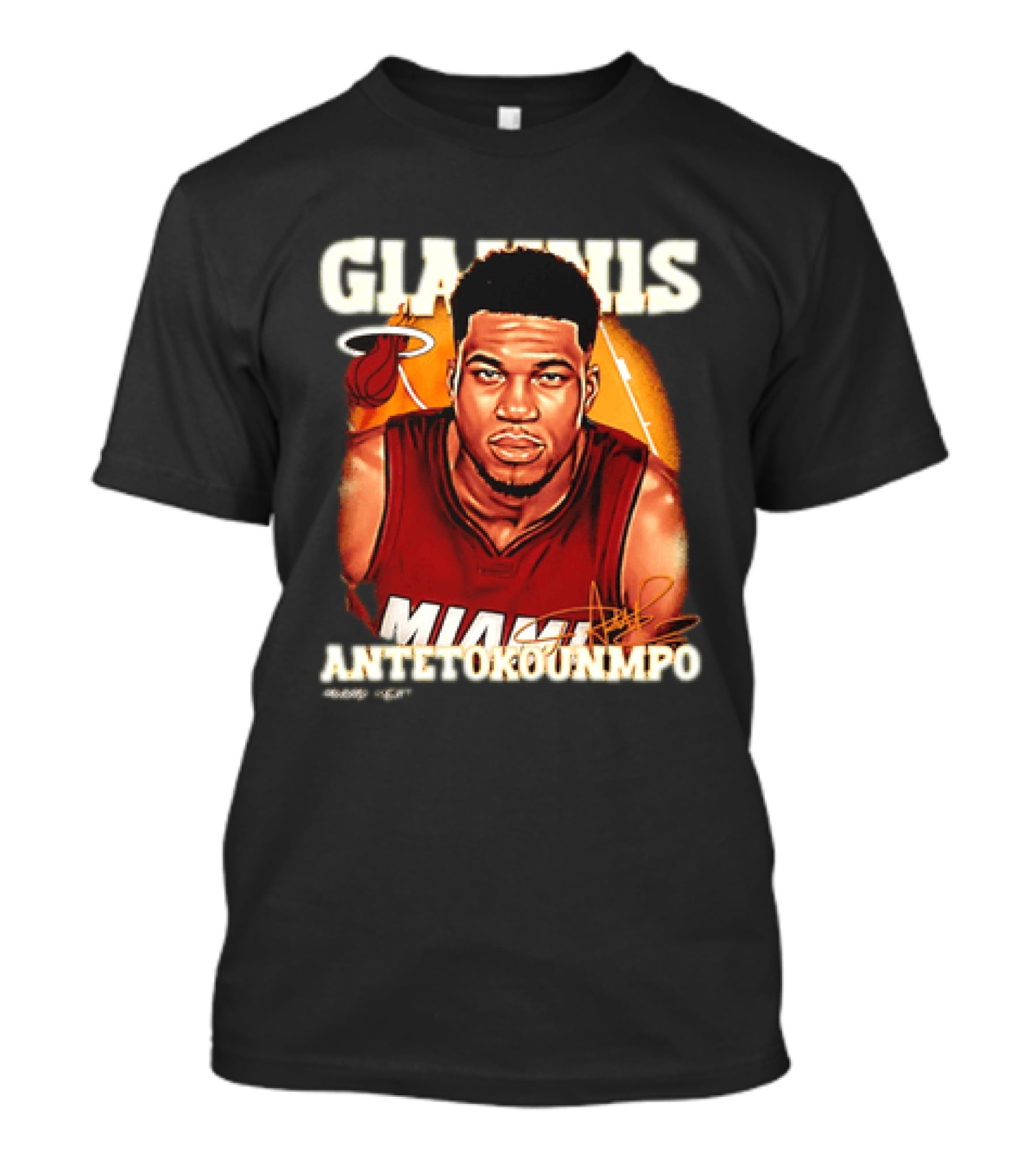 Giannis Antetokounmpo Miami Heat Airbrush T-Shirt