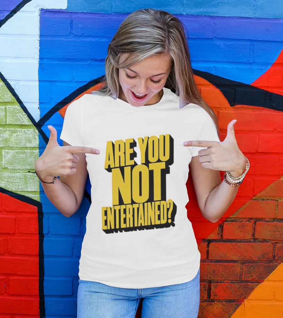 Are You Not Entertained Bold Yellow T-Shirt