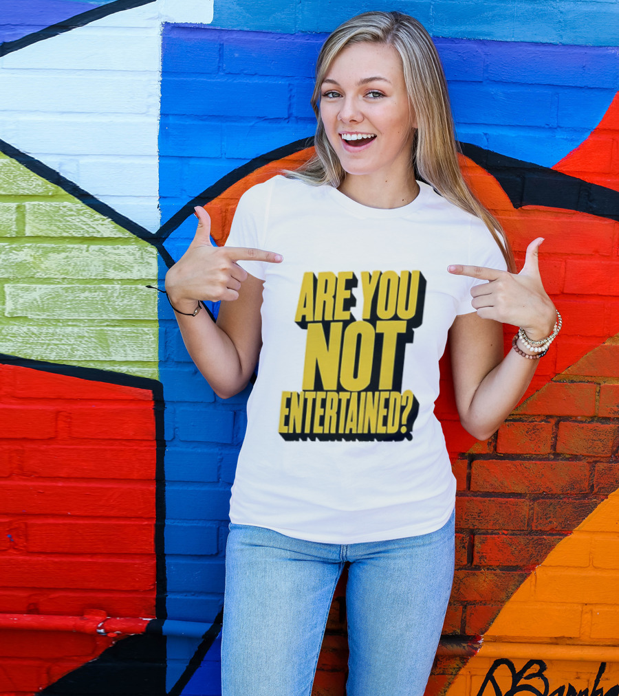 Are You Not Entertained Bold Yellow T-Shirt