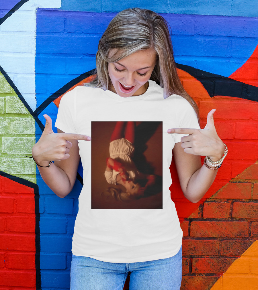 Ariana Grande Red And White Eternal Sunshine Aesthetic T-Shirt
