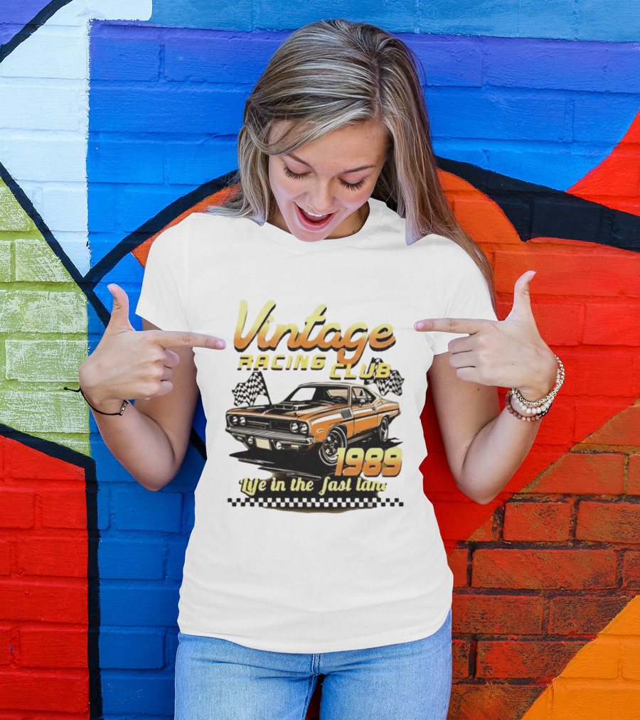 Vintage Racing Club 1989 Life In The Fast Lane T-Shirt