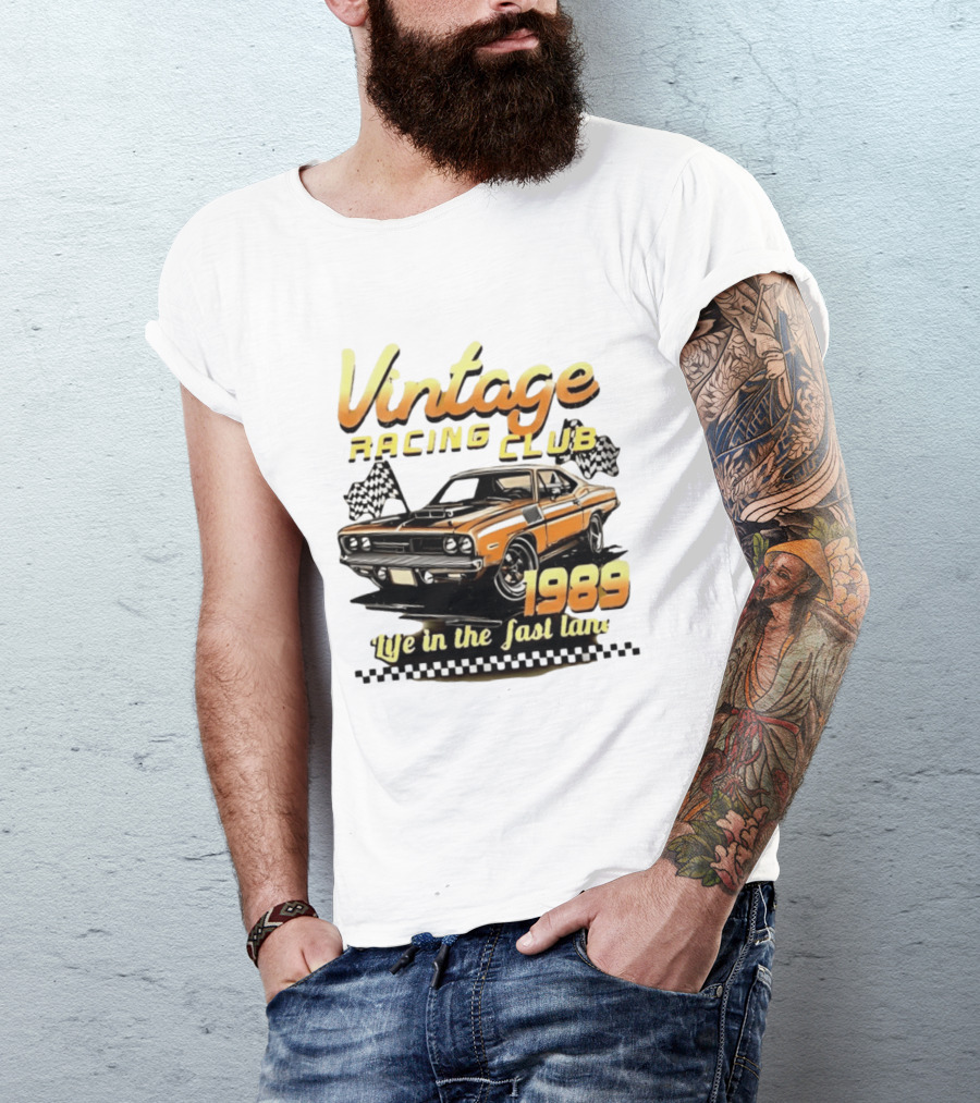 Vintage Racing Club 1989 Life In The Fast Lane T-Shirt