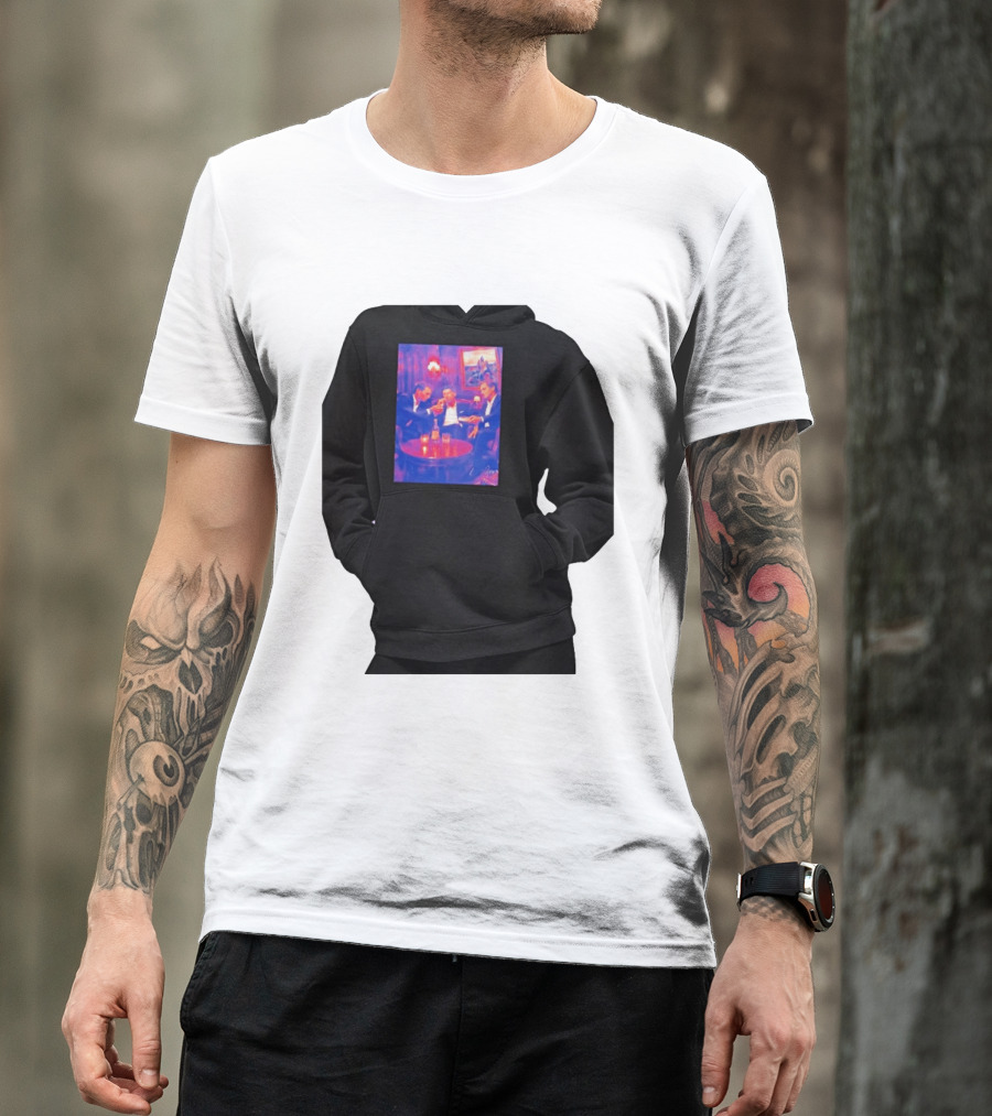 Rafael Nadal Novak Djokovic Roger Federer Tennis Legends The Big Three Iconic Gathering T-Shirt