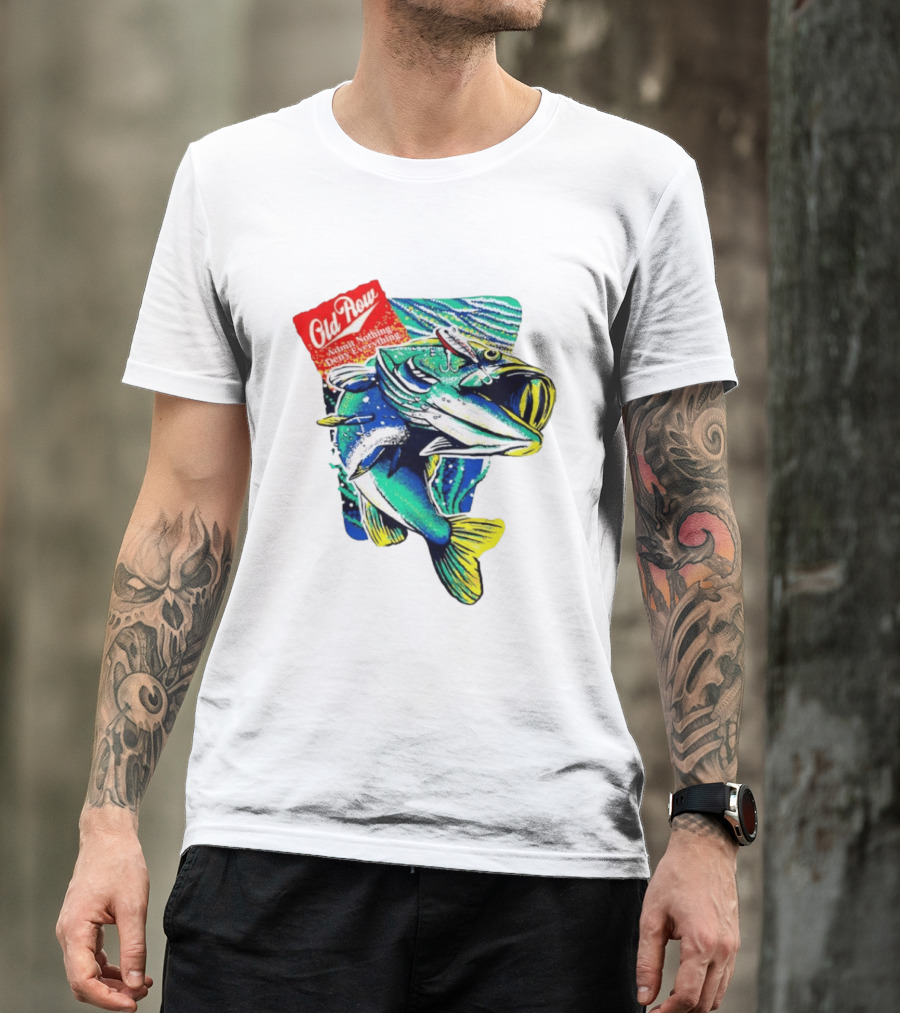 Old Row Largemouth Bass Admit Nothing Deny Everything Fishing T-Shirt