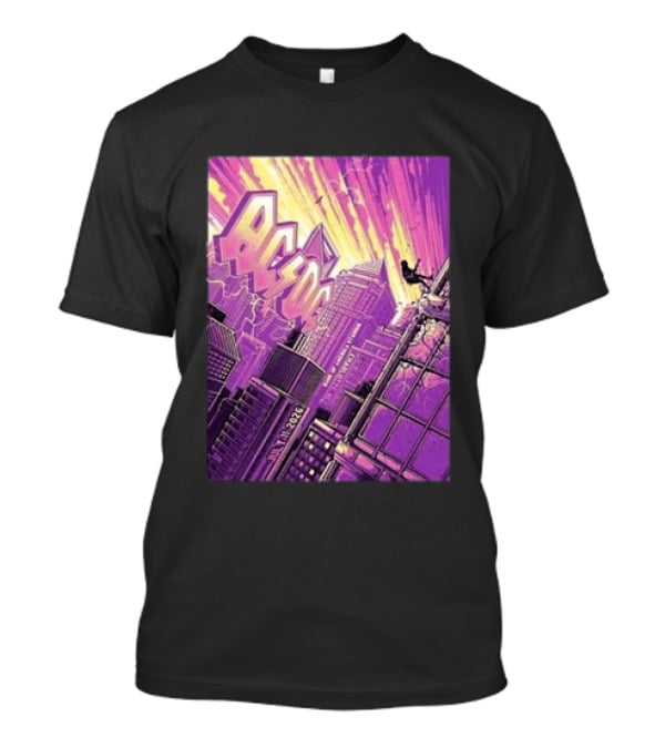 ACDC Charlotte PWR Up North America Tour July 11 2026 Skyline T-Shirt