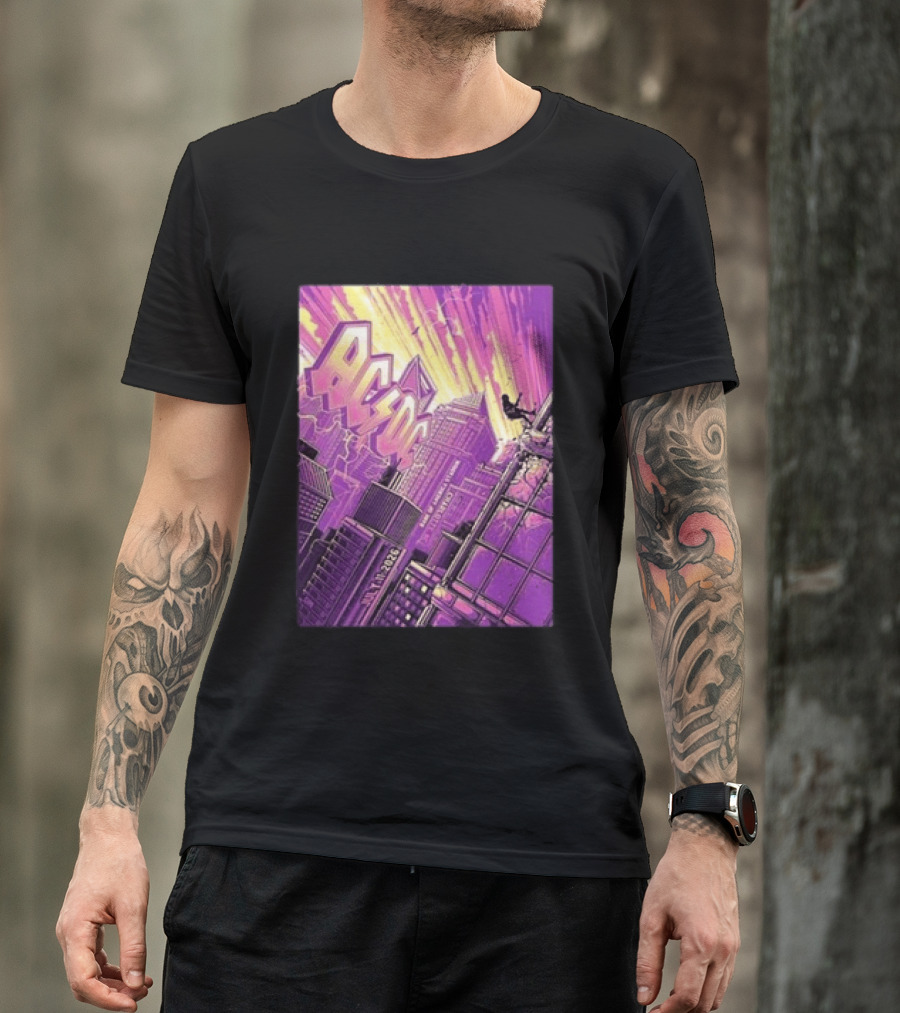 ACDC Charlotte PWR Up North America Tour July 11 2026 Skyline T-Shirt