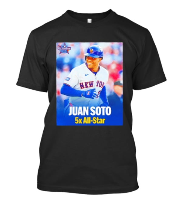 All Star Game 2026 New York Mets Juan Soto 5x All Star T-Shirt