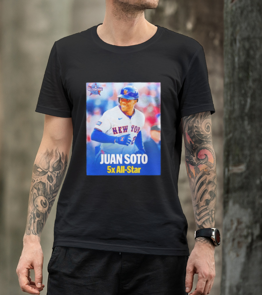 All Star Game 2026 New York Mets Juan Soto 5x All Star T-Shirt