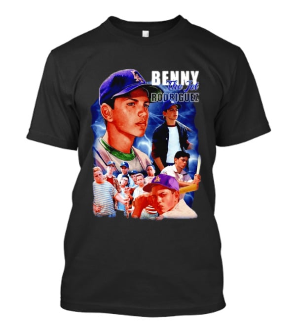 Benny The Jet Rodriguez Sandlot Baseball Movie Iconic Character Collage T-Shirt