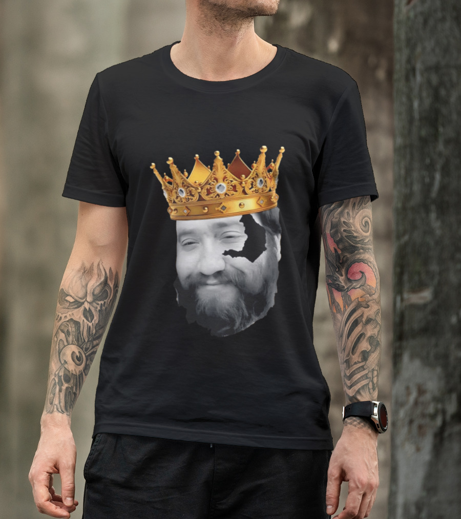 King Santori Cincinnati Bengals Crowned Beard Patch T-Shirt