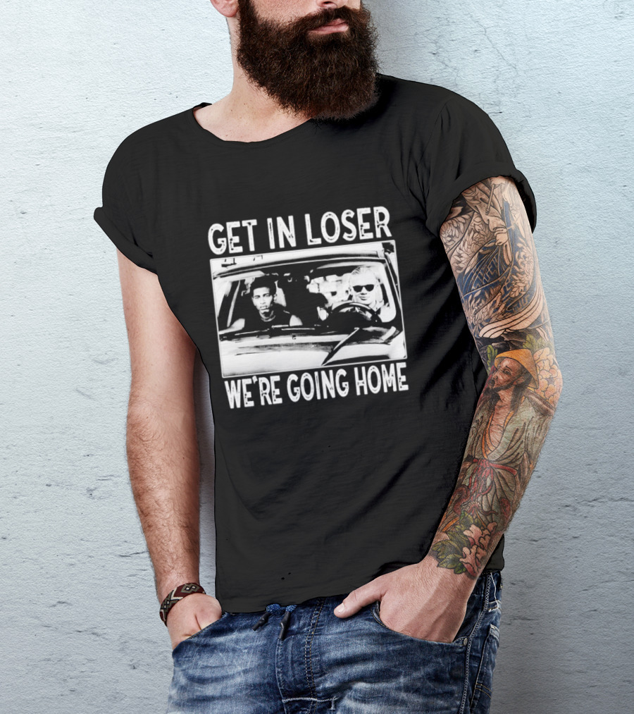 Erling Haaland Jude Bellingham Get In Loser We're Going Home Car Scene Image T-Shirt