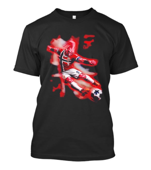 Erling Haaland Majin Buu Norway Football 9 Soccer Fusion T-Shirt