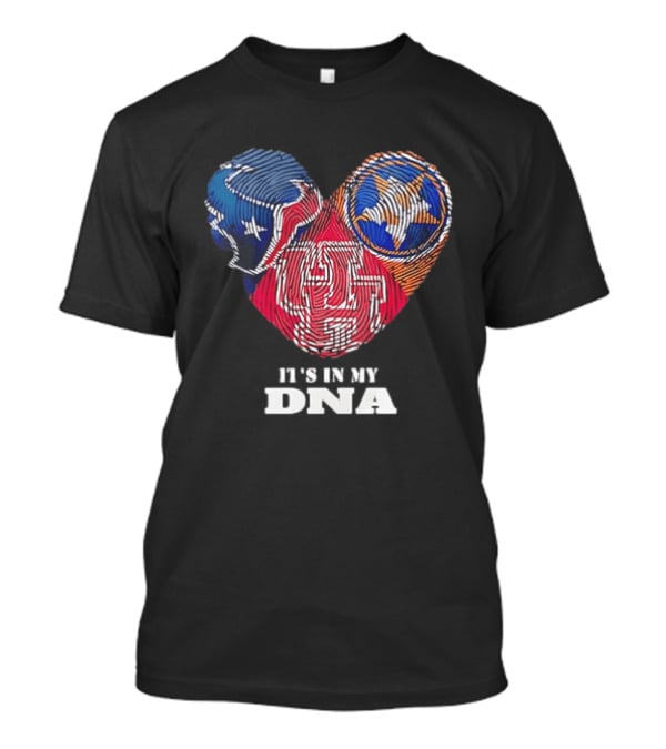 Houston Texans Tennessee Titans It's In My DNA Football Fan T-Shirt