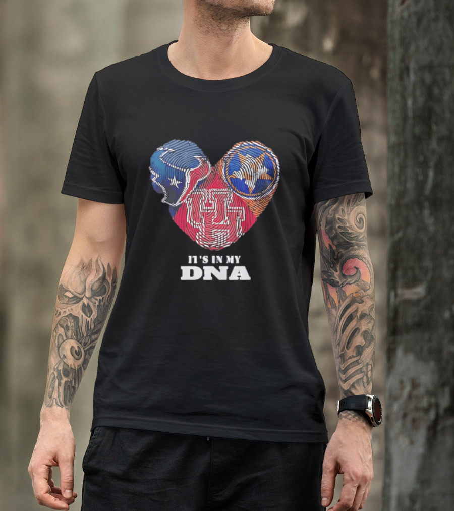 Houston Texans Tennessee Titans It's In My DNA Football Fan T-Shirt