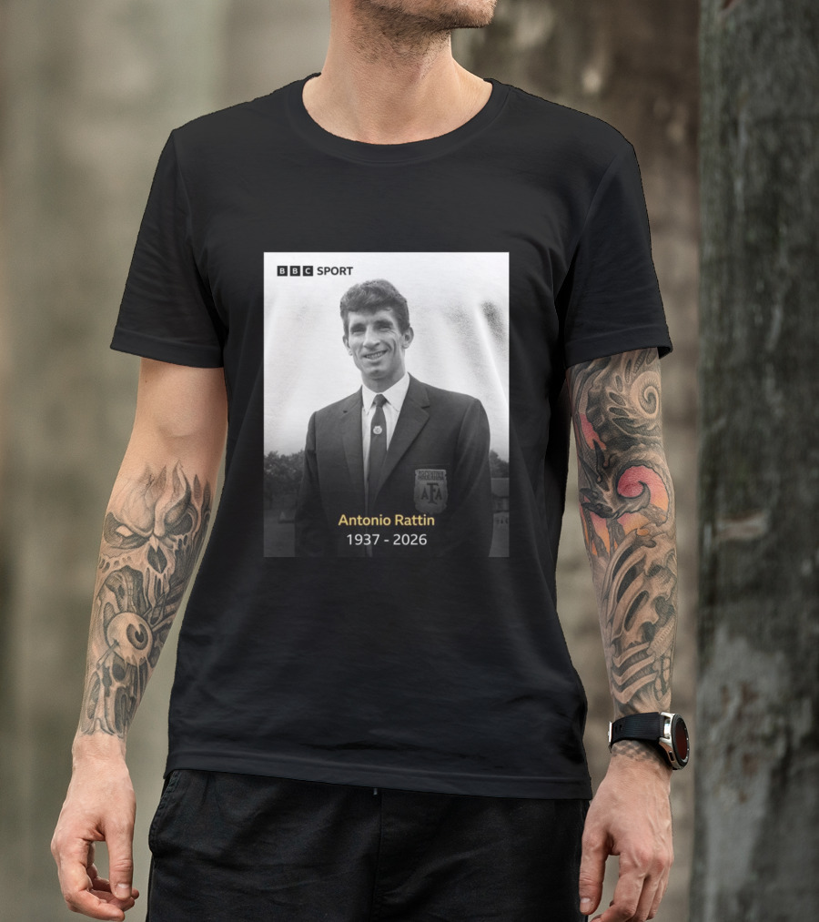 BBC Sport Antonio Rattín 1937 2026 Argentina AFA T-Shirt