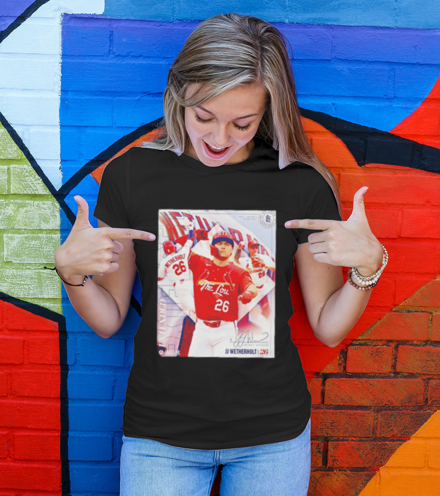 St. Louis Cardinals JJ Wetherholt 26 MLB Fan Memorabilia T-Shirt